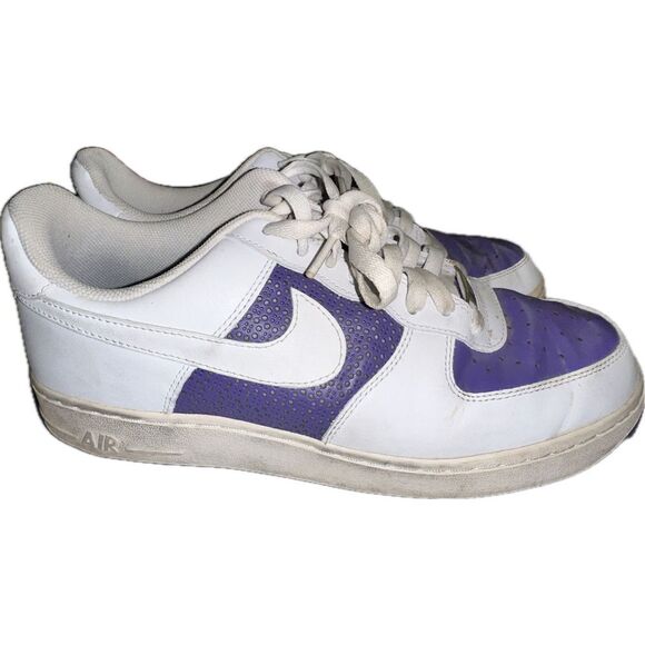 NIKE WOMEN'S AIR FORCE 1 '07 315115-511 Purple / White women Size US‎ 11.5 - Picture 1 of 6